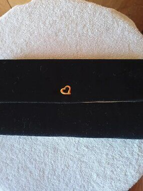 victoria secrets Black Velvet Clutch Purse New